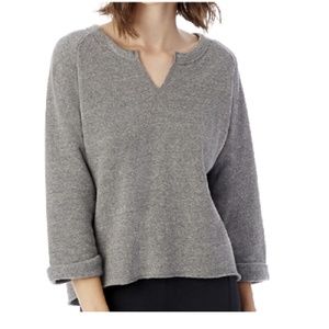 Womens Sweat shirt with a key hole neck